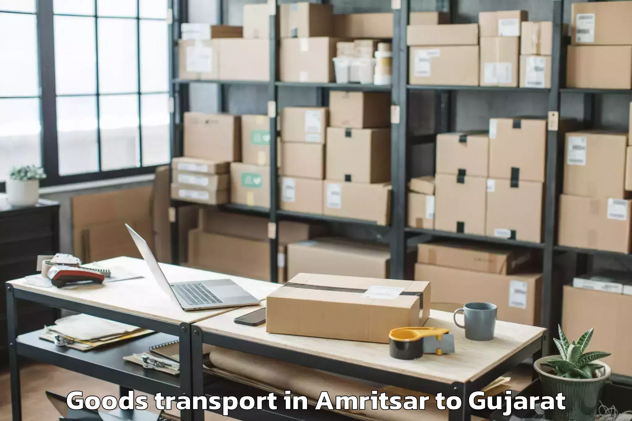 Get Amritsar to Gsfc University Vadodara Goods Transport